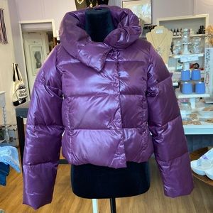 (Women’s XS) Banana Republic Purple Puffer Jacket